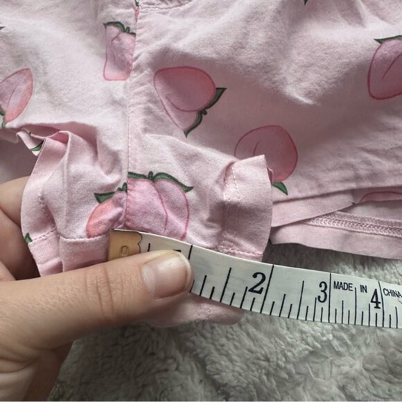 Victorias Secret Pink | Flannel Sleep Boxy Shorts Vanilla Peach | Size Small - Picture 8 of 9